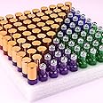 MaxMau Pack of 100,5ml Colored Roller Bottles for Essential Oils Perfume Refillable Glass Bottle Stainless Steel Roll On Ball Metal Cap Daily Aromatherapy