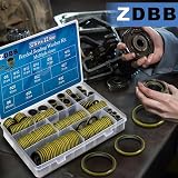 ZDBB 378 Pcs Bonded Sealing Washer Kit M5-M50 NBR Metal Gasket Set view 4