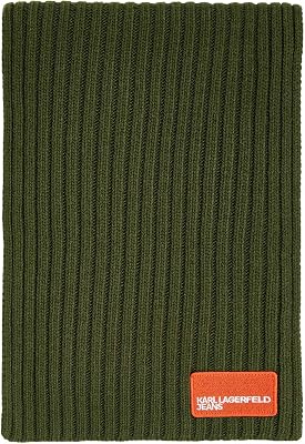 Uomo Patch Logo Scarf Forest Night One size