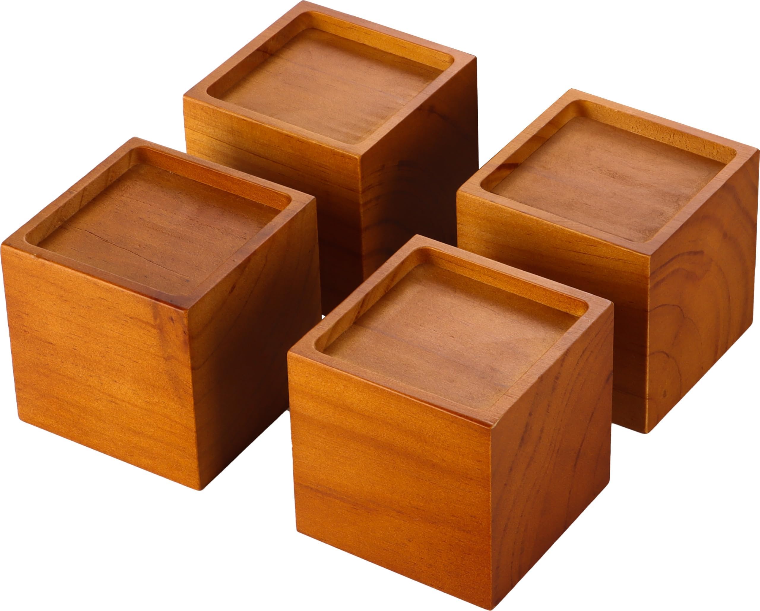 Photo 1 of Lufia Wood Bed Furniture Risers 4 Inch, Solid Pine Wood Furniture Risers: Enhance Durability, Comfort, and Style with Effortless Installation and Added Functionality