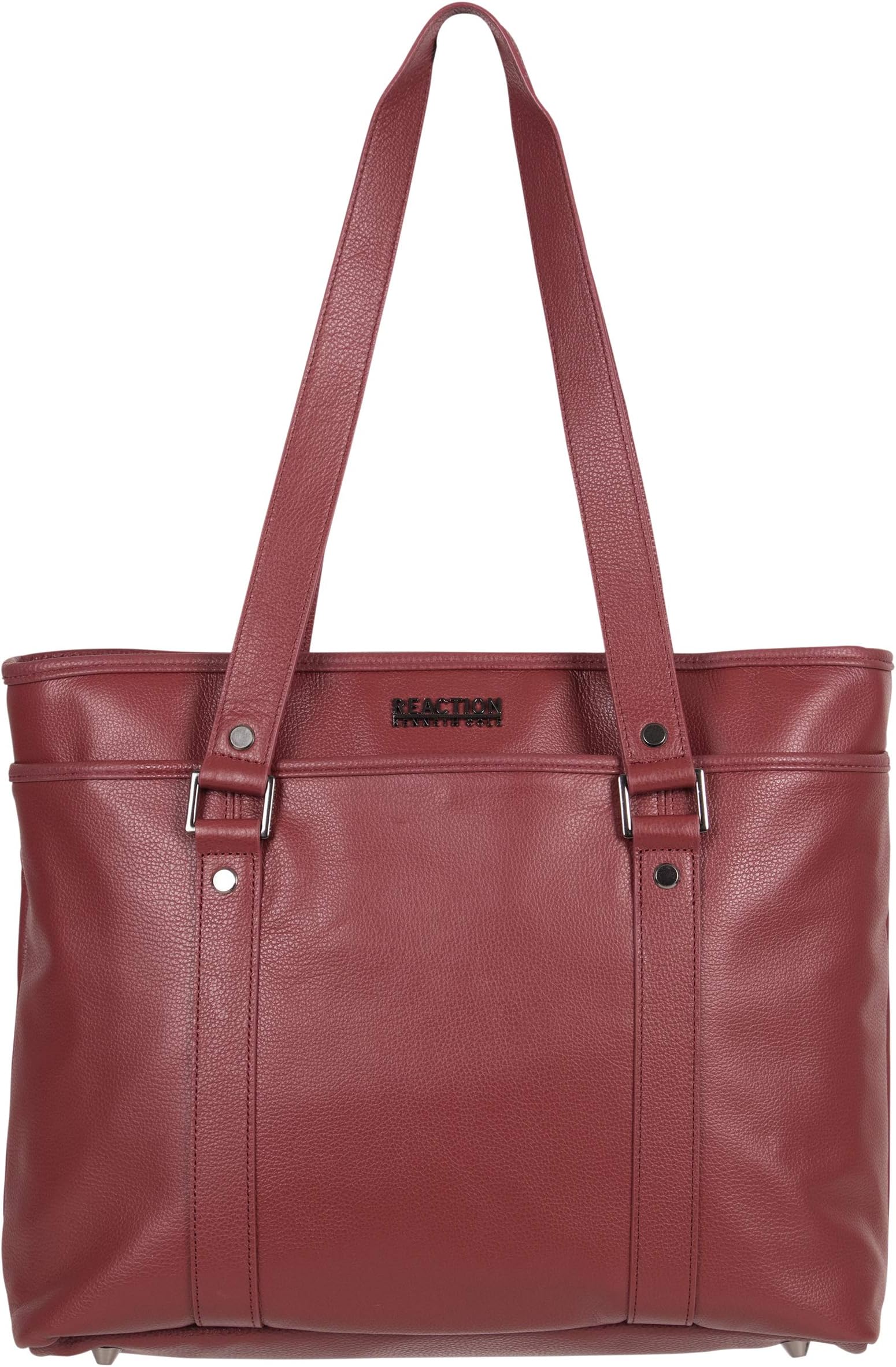 Women's Downtown Darling Leather Single Compartment 16" Laptop Tote, Red