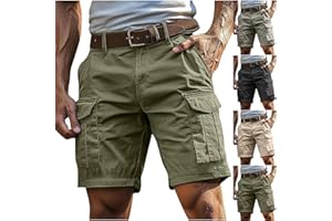 Men's Cargo Shorts Outdoor Lightweight Hiking Tactical Golf Shorts Casual Summer Twill Multi Pockets Short Pants