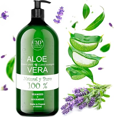 bleu & marine Bretania After Sun Gel Aloe Vera Lavender Face Body Hair 1000ml