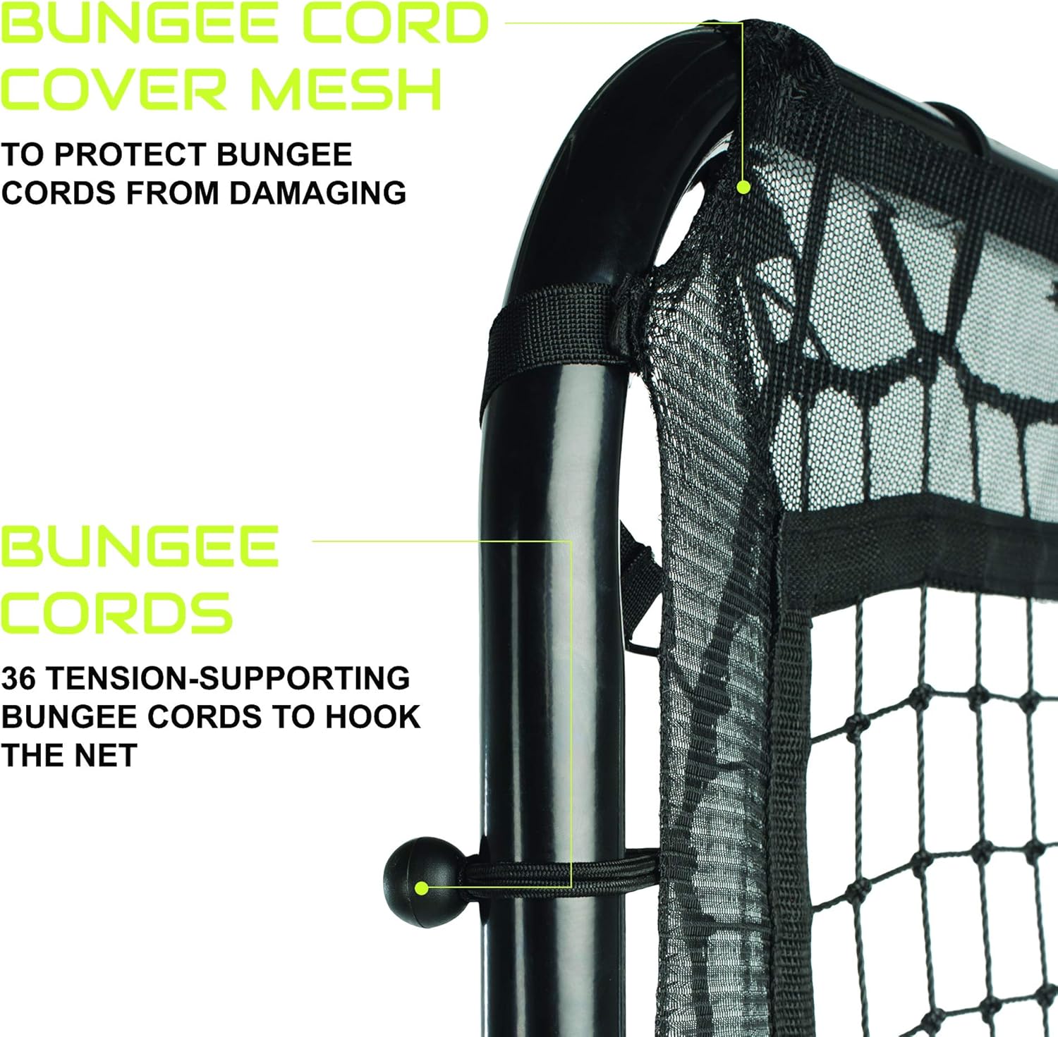 Victorem Lacrosse Rebounder - Bounce Back, Pitch Back Rebounder for Lacrosse, Baseball and Softball Training with Extra Net : Sports & Outdoors