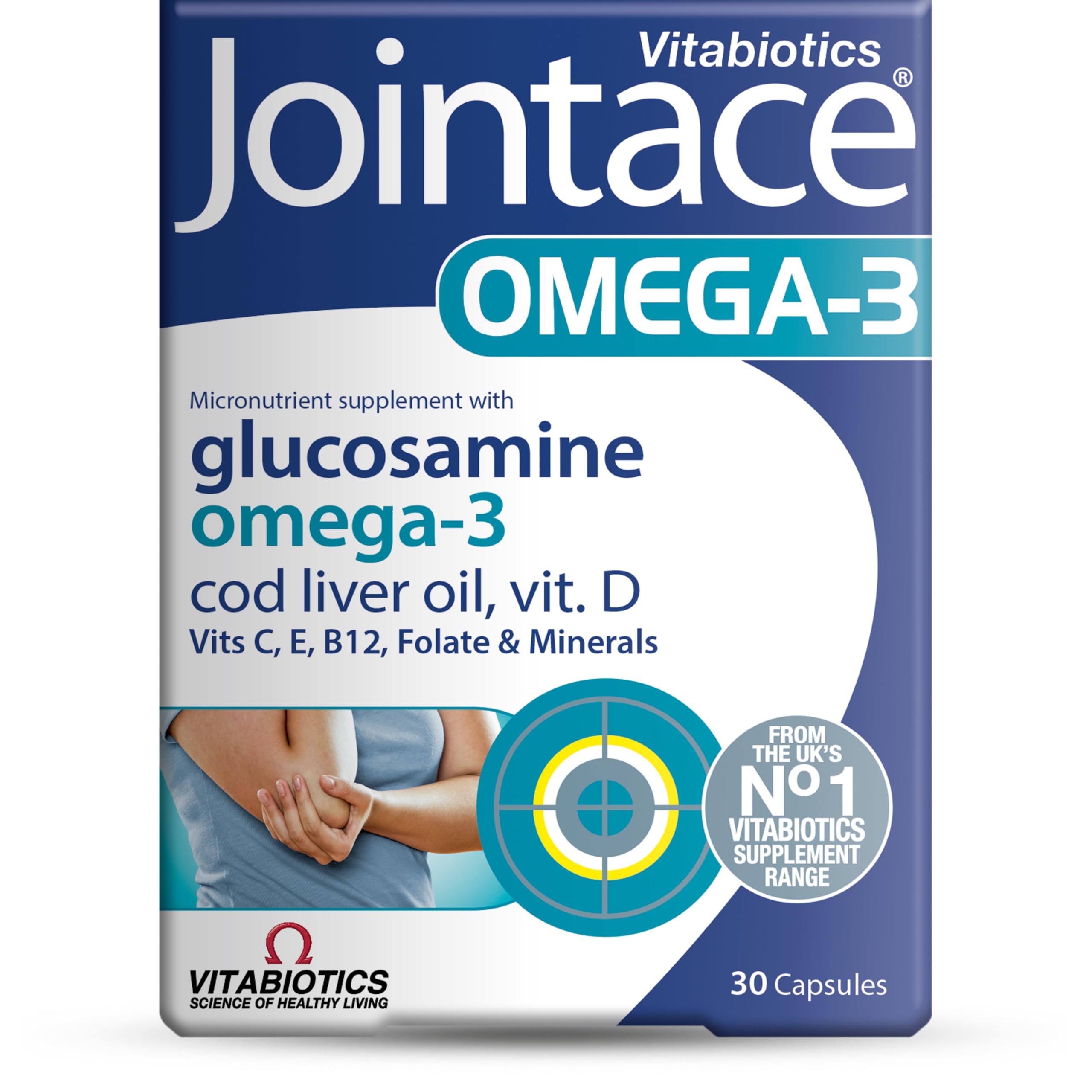 Jointace Omega-3 - Advanced Bone & Cartilage Support - Includes Omega-3, Copper, Cod Liver Oil, and Glucosamine