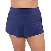 Aqua Green Womens High Waist Beach Swim Short Bottom