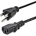 StarTech.com 10ft (3m) Heavy Duty Power Cord, NEMA 5-15P to C13 AC Power Cord, 15A 125V, 14AWG, Replacement Computer Power Cord, Monitor Power Cable, PC Power Supply Cable, UL Listed (PXT1011410)