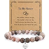 WRNZL Galentines Gifts for Sister Mothers Day Valentines Day Birthday Graduation International Womens Day Christmas Stocking Stuffers Bracelet Unique Meaningful Best Gifts Ideas for Sister Best Friend Bestie BFF