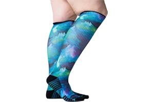 Viasox Compression Socks for Women and Men, Knee High Socks 12-15 mmhg Circulation Support for Flight, Travel, Daily
