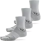 Swiftwick- ASPIRE (3 Pairs) Quarter Crew Cycling & Trail Running Socks, Compression Fit