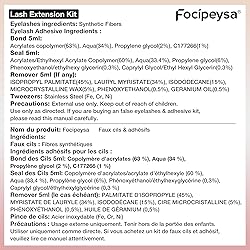 Focipeysa Eyelash Extension Kit, 200pcs 80D Mink