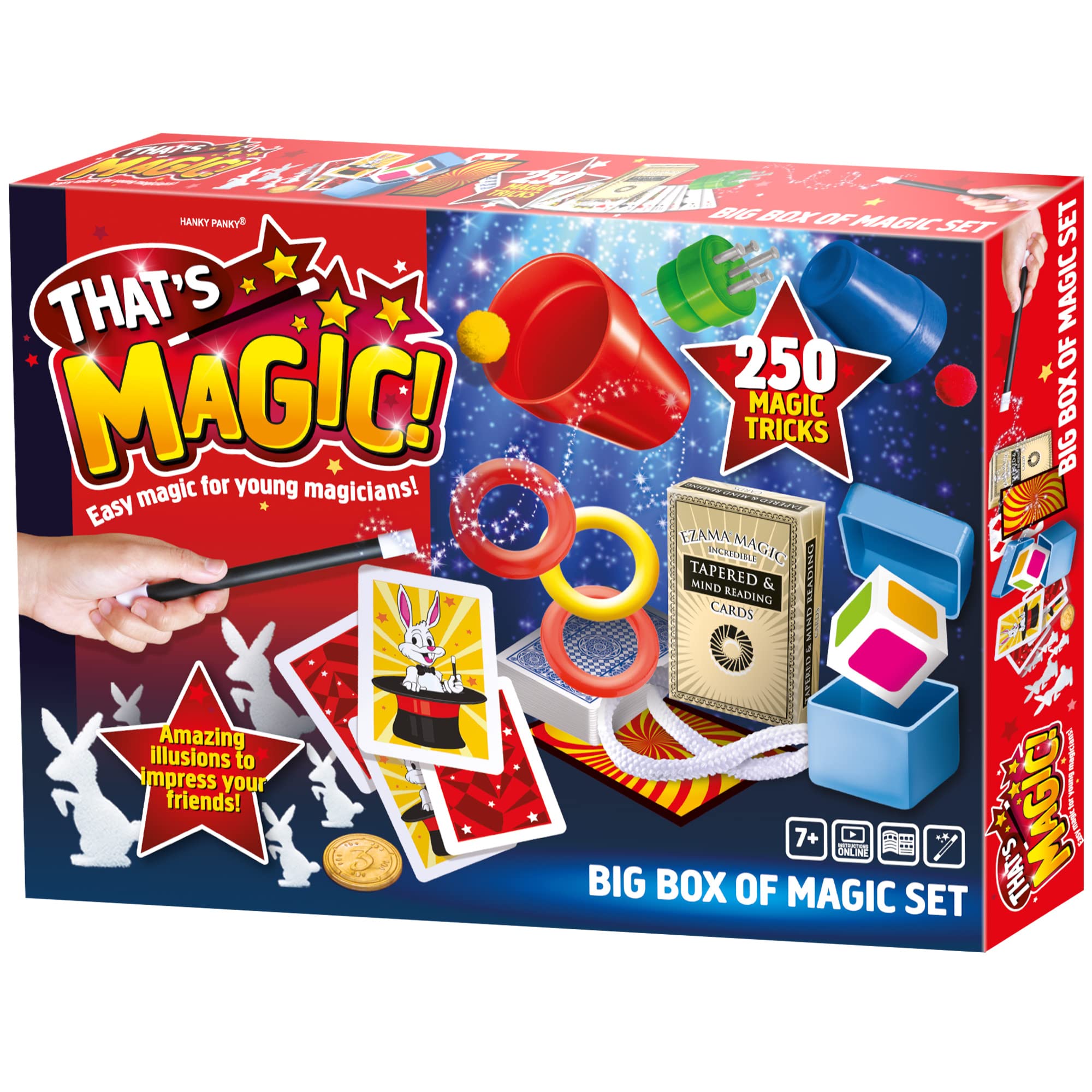 That's Magic - Big Box Set - Featuring 250 Fun Easy Tricks For Young Magicians - Helps Build Childrens Motor Skills and Confidence - Includes Props, Videos and Instructions, 7+ Years