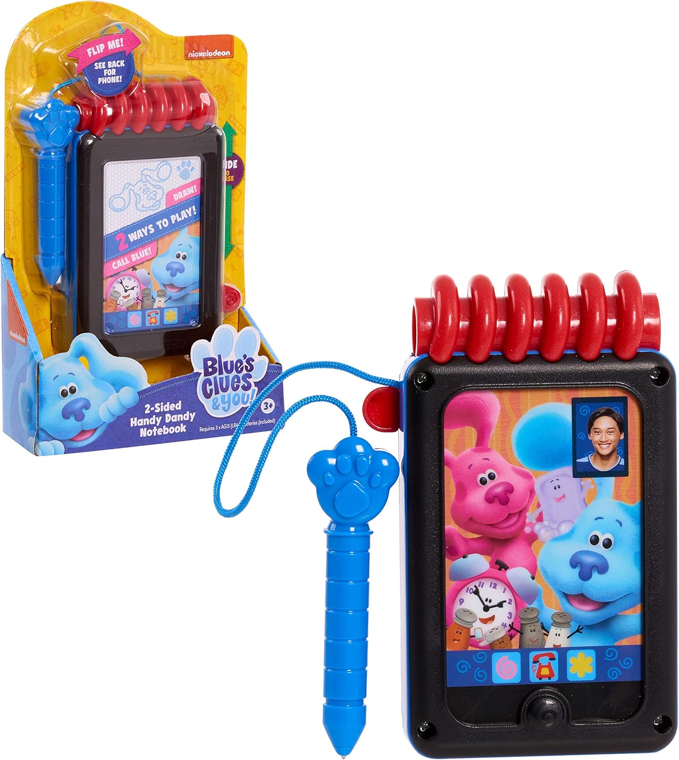 Amazon Com Blue S Clues You 2 Sided Handy Dandy Notebook Toys Games