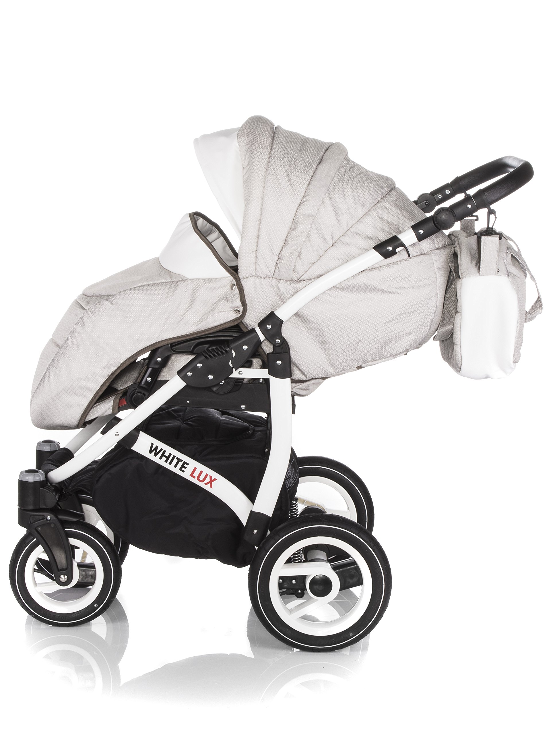 white lux travel system