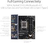 ASUS TUF GAMING B650M-PLUS AM5 Micro-ATX DDR5 PCIe 5.0 M.2 USB4 Motherboard view 6