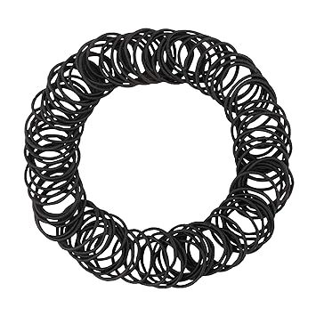 Amazon Com Driew Hair Tie Black Pack Of 200 Mini Tiny Ponytail