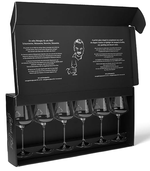 Gabriel Glas Set Of 6 Austrian Crystal Wine Glass Standart Edition