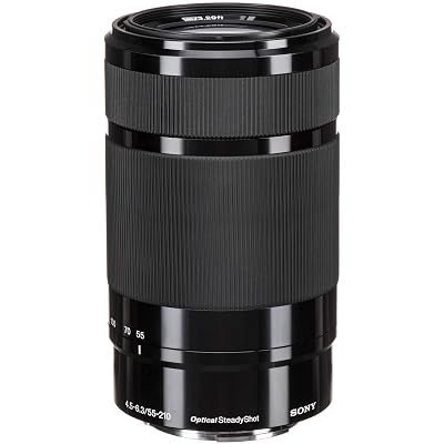 Sony E 55-210mm F4.5-6.3 Lens for Sony E-Mount Cameras (Black) (SEL55210/B)