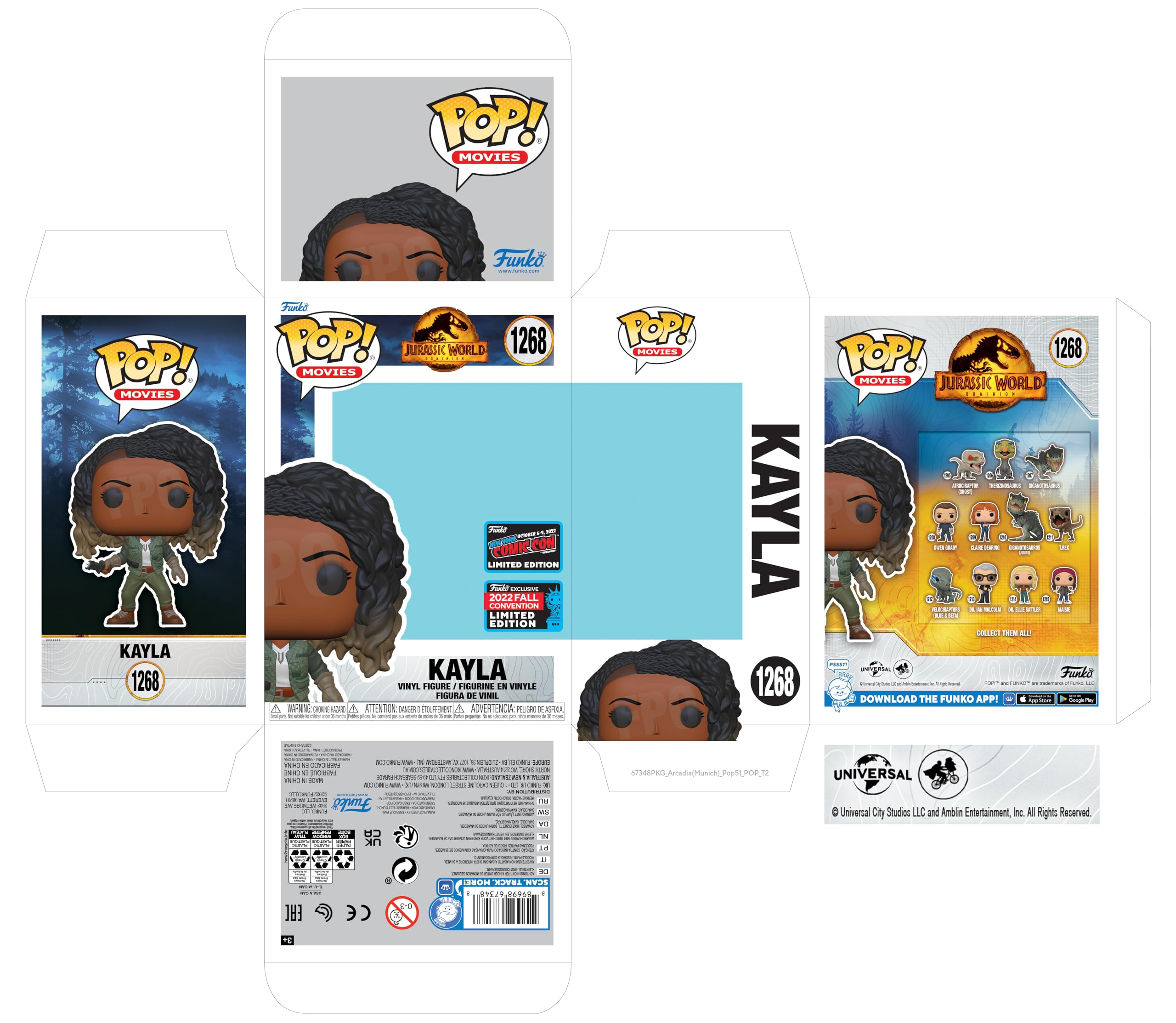 POP! Funko Jurassic World Movie Kayla Vinyl Figure 9cm