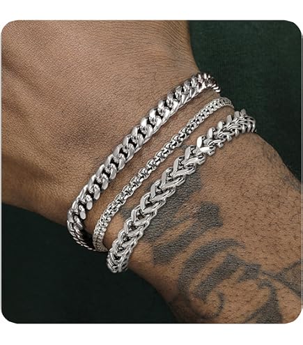 Cross Necklace & Bracelet Set For Men - Stainless Steel, Adjustable, Natural Stone, Engraved Verse - View #8