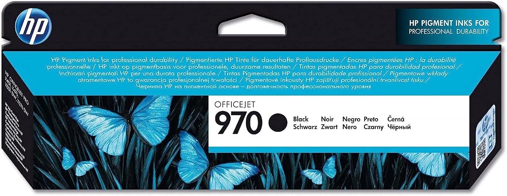 HP 970 Black Original Ink Cartridge CN621AE Single Pack 3000 Pages