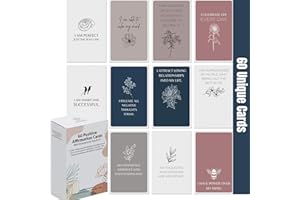 Dessie Affirmation Cards for Women with Thought-Provoking Questions. 60 Unique Earth Tone Affirmations with Over 100 Empowering Questions. Meditation Cards.