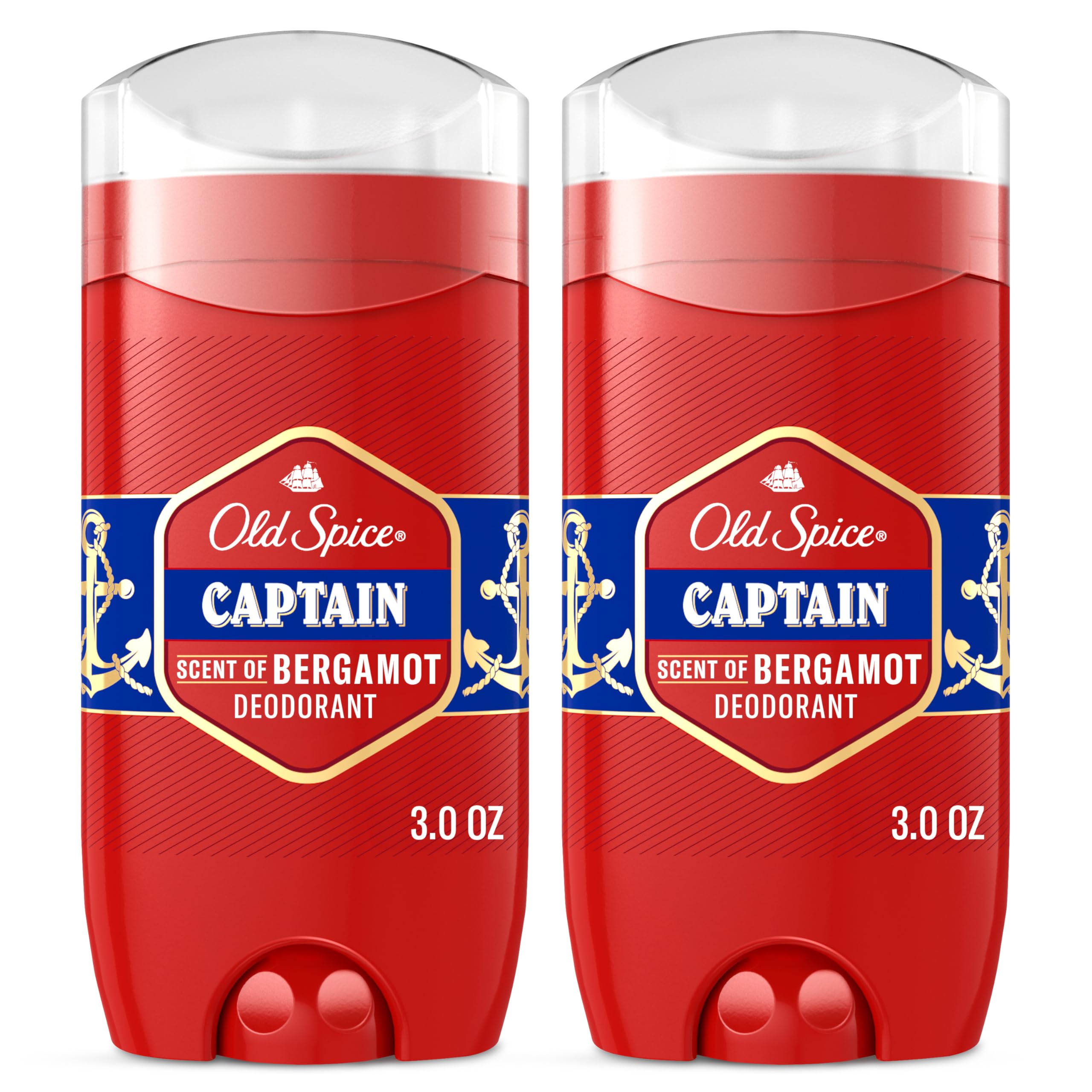 Photo 1 of Old Spice Aluminum Free Deodorant for Men, 24/7 Odor Protection, 24/7 Freshness & Lasting Scent, Captain with Bergamot Scent, 3.0 oz (Pack of 2)