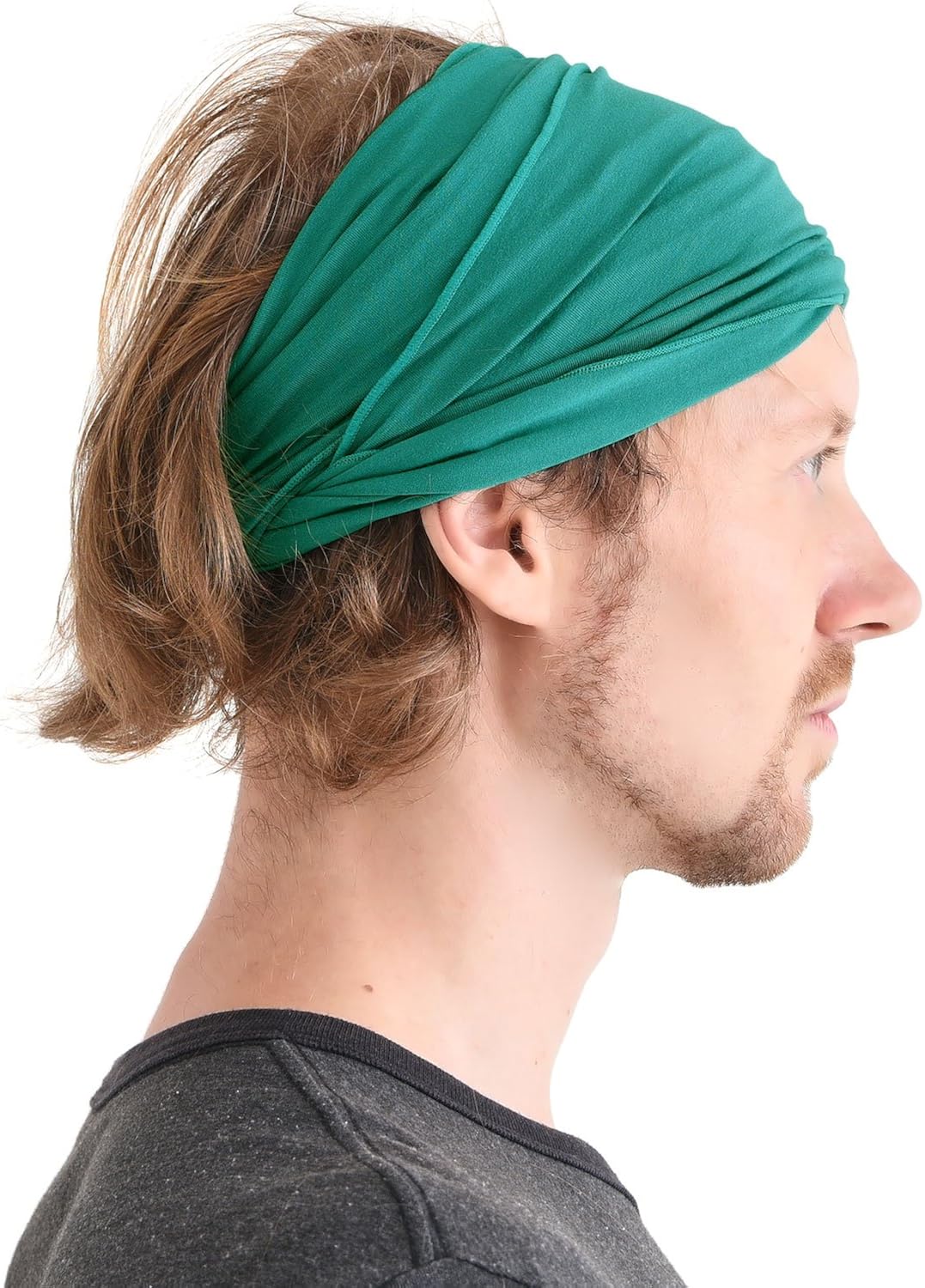 CHARM Mens Womens Elastic Bandana Headband Japanese Long Hair Dreads Head Wrap