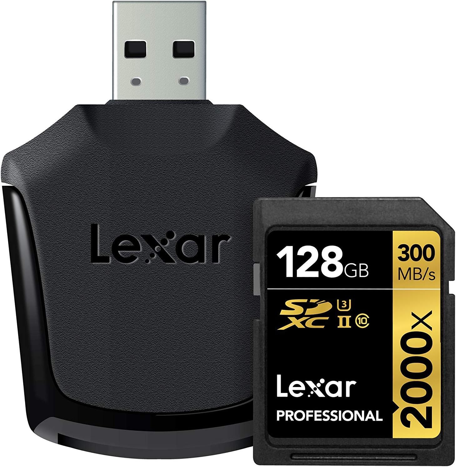 Lexar Professional 2000x 128GB SDXC UHS-II Card (LSD128CBNA2000R): Computers & Accessories