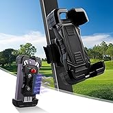 Golf Cart Phone Holder Mount Magnetic Fit EZGO/Club Car/Yamaha, With Vibration Damper and Anti-Shake Upgraded, Golf Phone Holder with Strength Magnetism For iPhone/Galaxy/Google Pixel 5.5"-7.58"