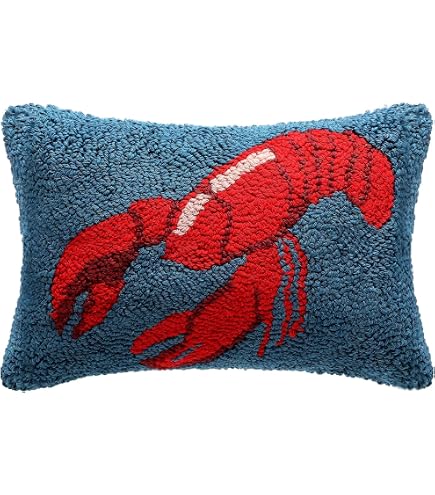 Amazon.com: Peking Handicraft 30PA286C12OB Crab Hook Pillow, 8X12