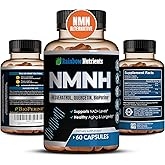 7,260mg NMNH Supplement (NMN Alternative) NAD Booster for Anti-Aging, Cellular Energy & Nice Skin- Dihydronicotinamide mononucleotide, Resveratrol, Quercetin & BioPerine® for Max Absorption- 60 caps