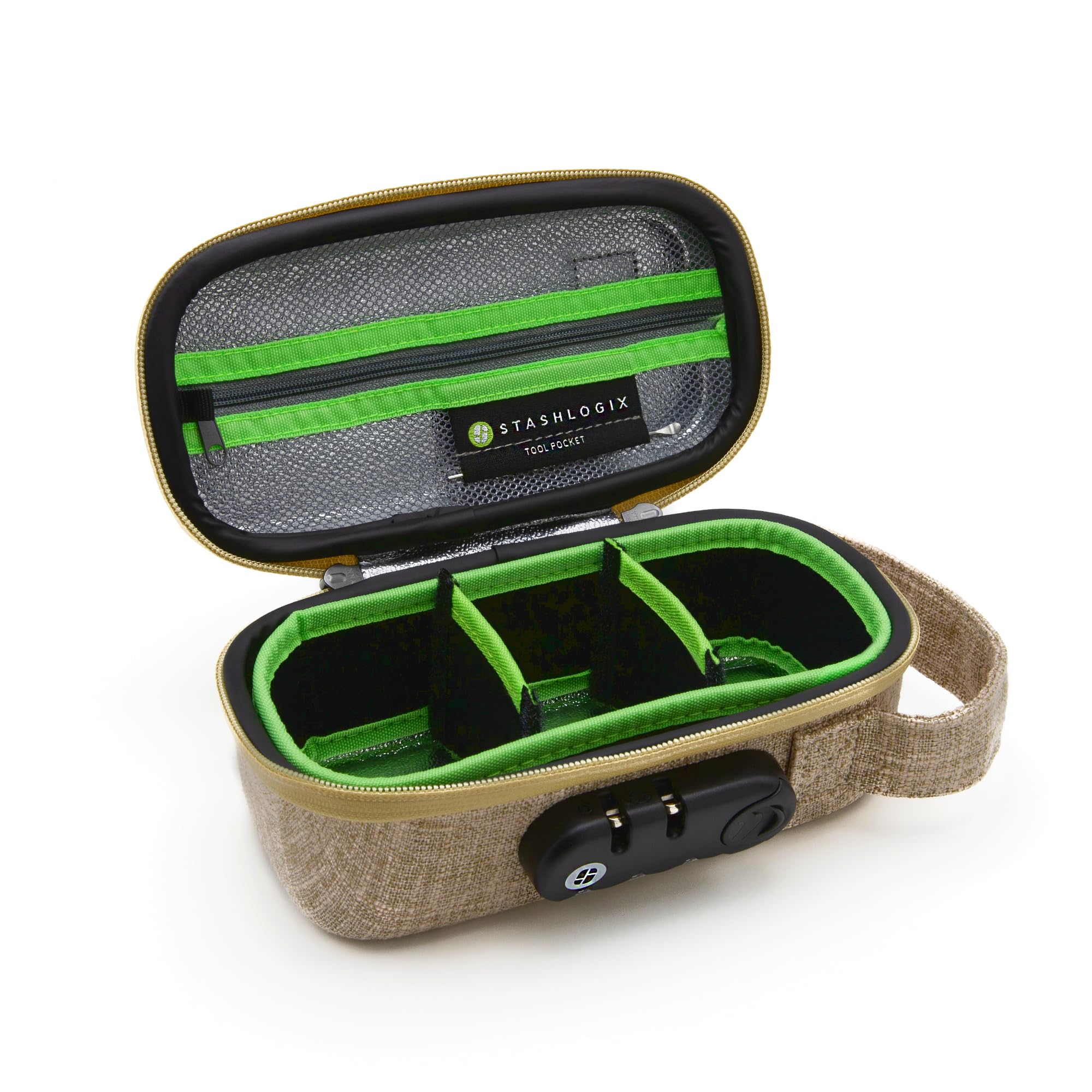 Stashlogix Silverton - Locking Stash Bag with Odor Control Small Tan — image 1