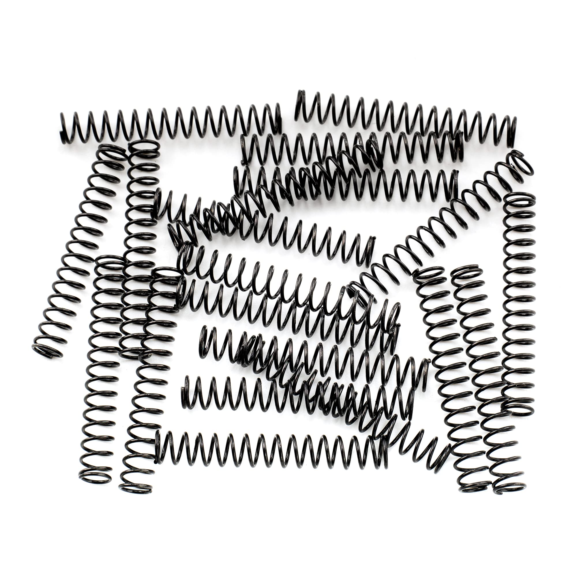 Musiclily Pro 4.5X30mm Steel Springs for Electric Guitar Bass Bridge Saddle, Black (Set of 20)