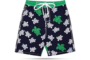 SIX ISLANDS Boys Swim Trunks - Quick-Dry, Comfortable, Ages 5/6 to 18/20 - Fun Patterns, Durable Design Boys Bathing Suit