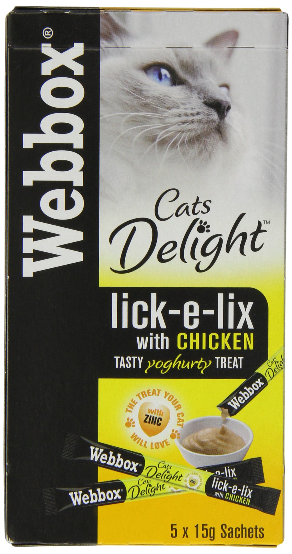 Webbox Chicken Lick-e-lix Cat Food 5 Pack (Pack of 17)