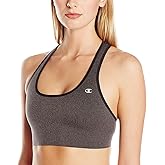 Champion Womens Bra, Absolute, Moderate Support, Medium-impact For Sports Bra, Granite Heather/Black, X-Small US