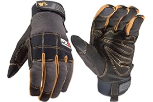 Wells Lamont FX3 Men's Extreme Dexterity Extra Wear Work Gloves, Touchscreen, Large 7853C, Black