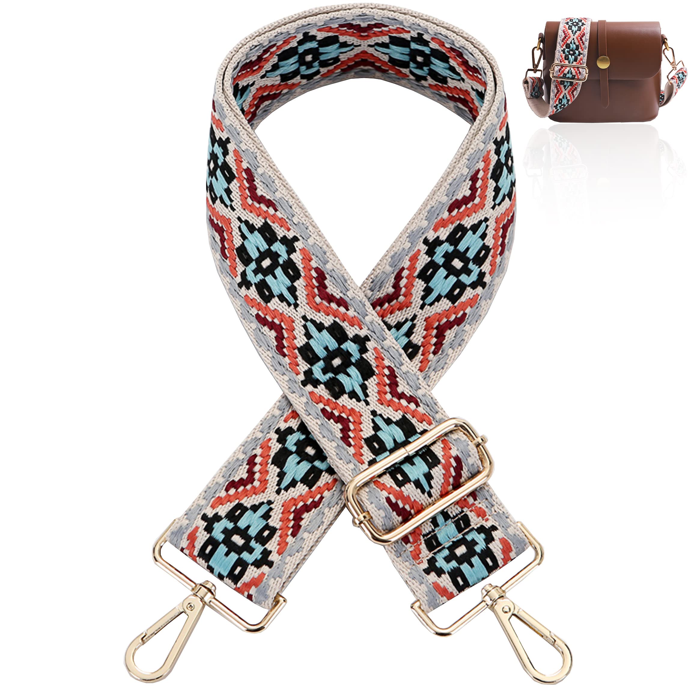 Adjustable Wide Shoulder Strap Replacement Belt Crossbody Canvas Bag Handbag