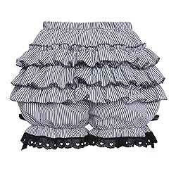 Vibsion Womens Lolita Bloomers Maid Ruffles Pumpkin