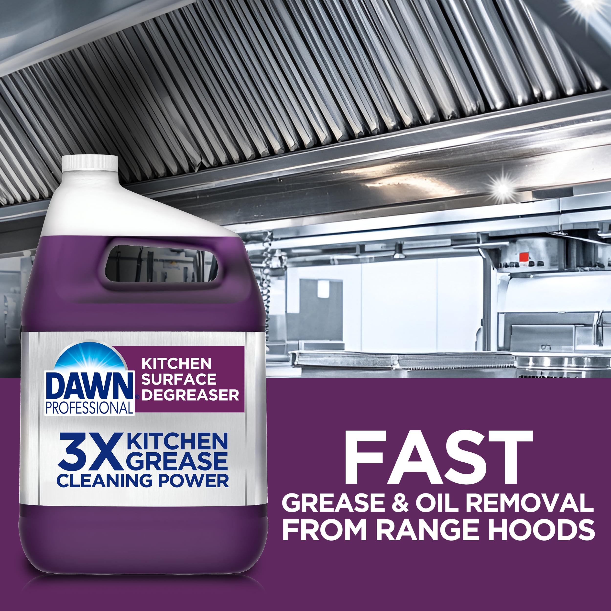 P&G Professional DAWN Kitchen Surface Degreaser - 1 GAL (Case of 2) - For Removing Grease Found in Commercial Kitchens & Food Service (Packaging May Vary)