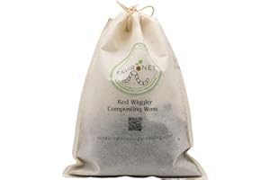 Environet Premium Redworms for Worm Farm, Red Wiggler Live Worms for Eco-Friendly Gardening and Composting, 50 Count