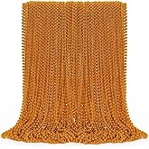72PCS Mardi Gras Beads, Orange Halloween Beaded Necklace Party Favors, 33" Mardi Gras Bead Necklaces Women Men, Festival Parade Throw Accessories for Mardi Gras Halloween Events Celebrations
