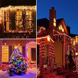CAMANTU Clear Christmas Lights, LED Christmas