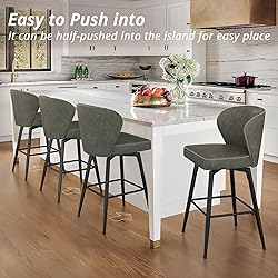 LUE BONA 26 Inch Swivel Bar Stools Set of