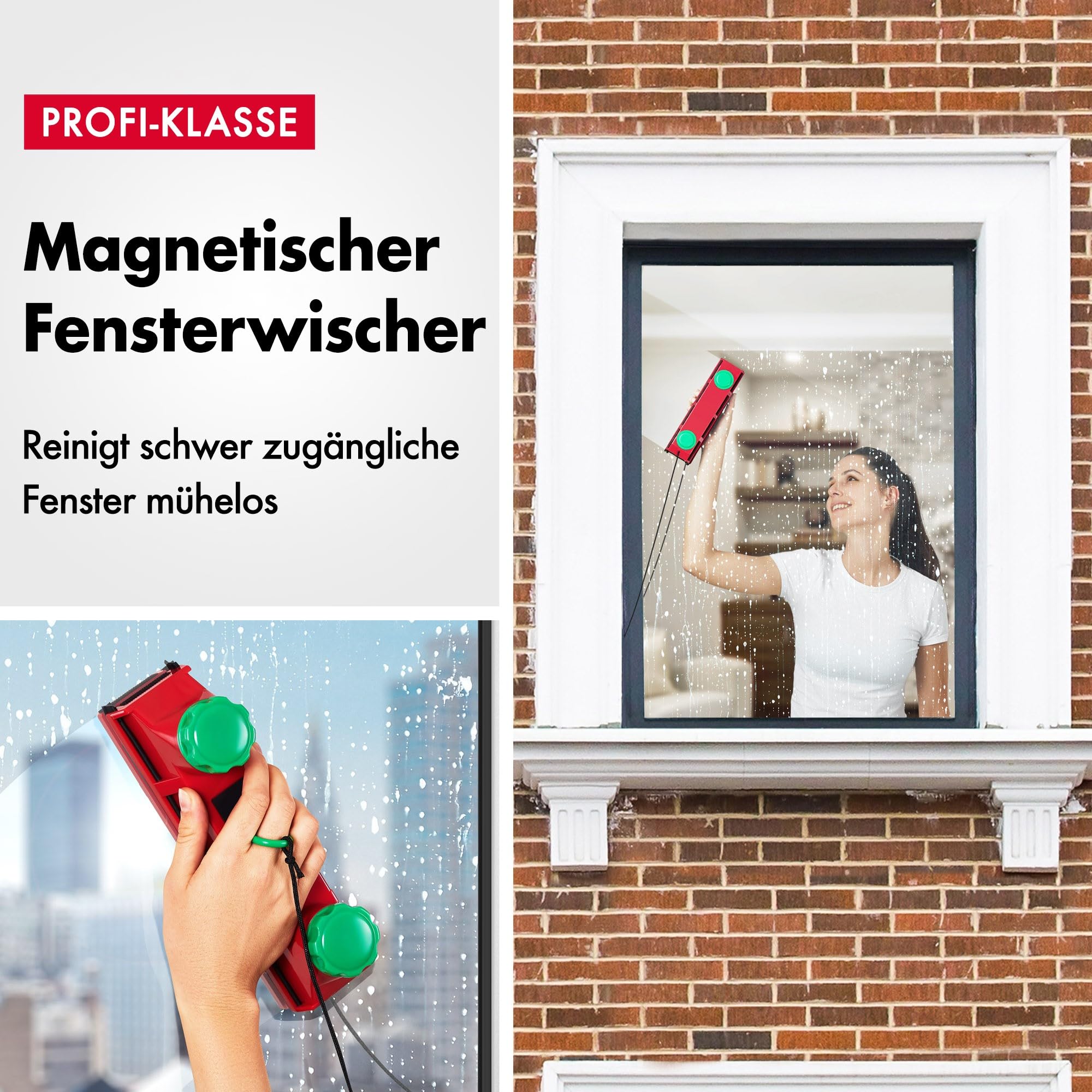 Tyroler Glider D-4 Magnetischer Fensterreiniger für 2-40 mm Doppelglas 2