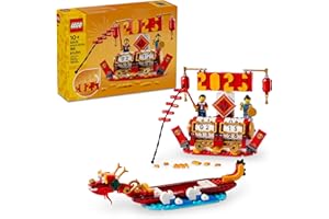 LEGO Festival Calendar - Lunar New Year Building Toy for Kids, Boys and Girls, Ages 10+ - Dragon Boat Festival Learning & Educational Toy - with Calendar for Holiday Decorations - 40678