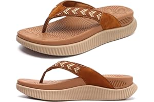 KuaiLu Womens Fashion Orthotic Flip Flops Ladies Athletic Thick Cushion Recovery Thong Sandals Slip On Memory Foam Walking Sandles With Comfortable Plantar Fasciitis Arch Support