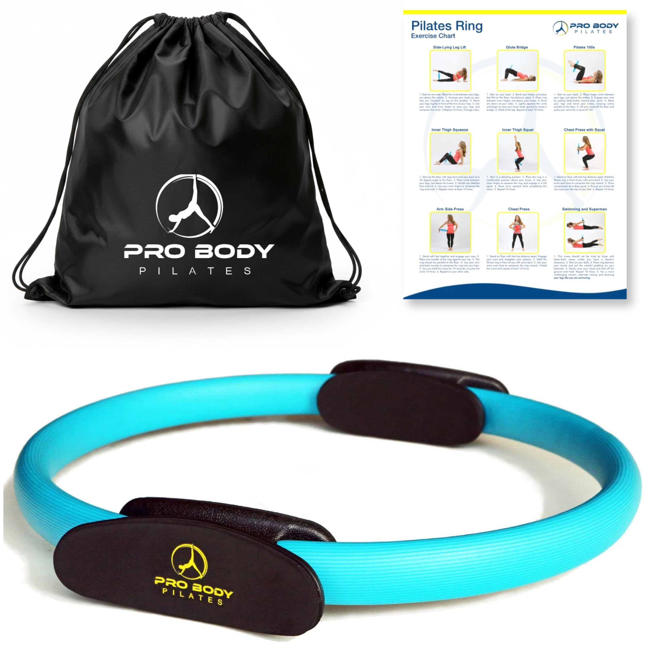 ProBody Pilates Circle - 14 Inch Magic Circle Pilates Ring (Blue)