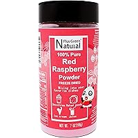 Freeze Dried Red Raspberry Juice Powder 7 Ounces, Fresh Superfood Raspberries Powder for Food Flavoring, Coloring, and Baking